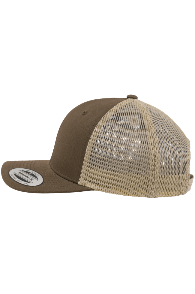 Casquette retro trucker bicolore personnalisable