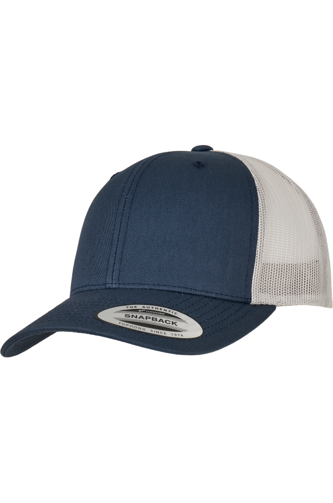 Casquette retro trucker bicolore personnalisable