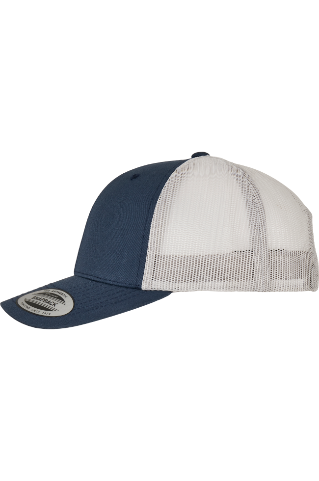 Casquette retro trucker bicolore personnalisable