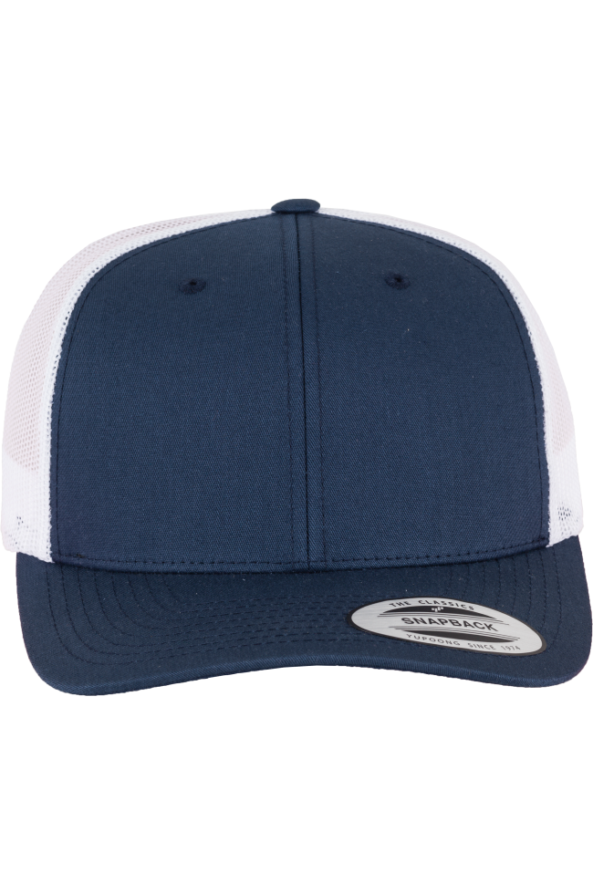 Casquette retro trucker bicolore personnalisable