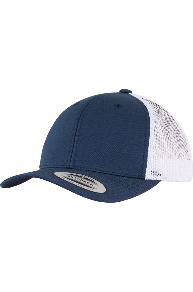 Casquette retro trucker bicolore personnalisable