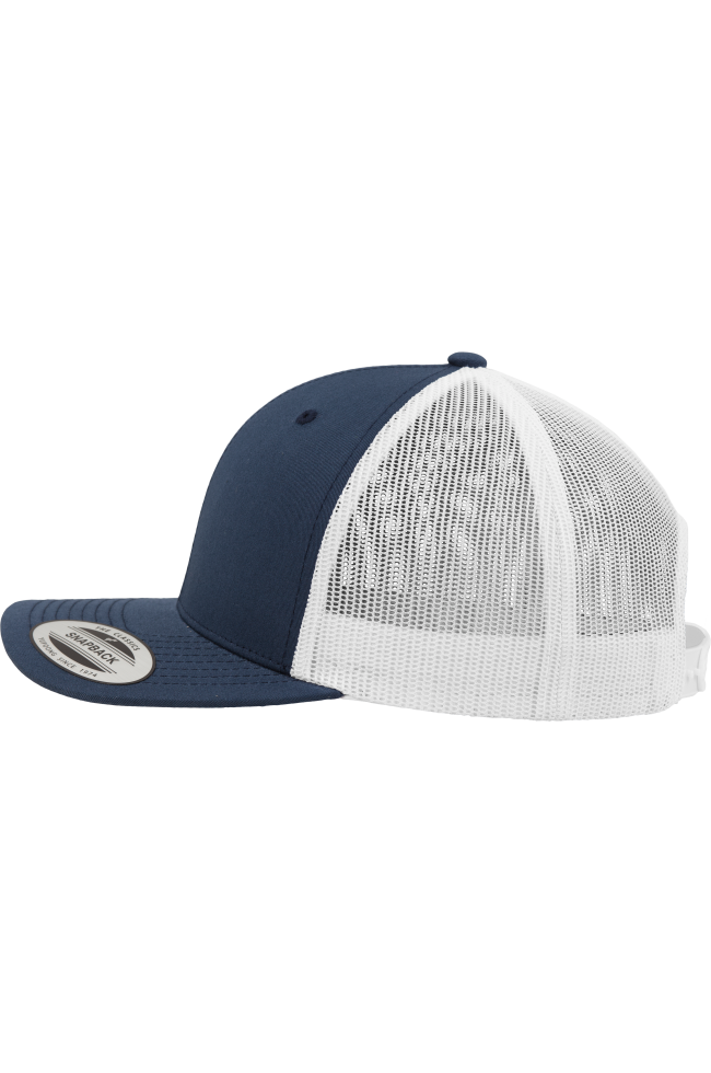 Casquette retro trucker bicolore personnalisable