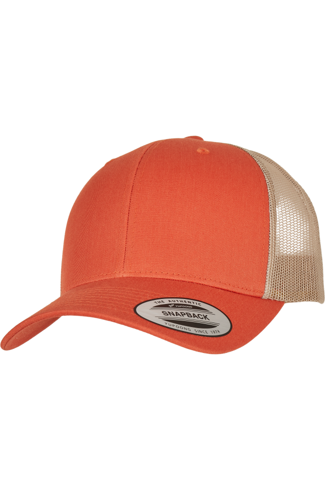 Casquette retro trucker bicolore personnalisable