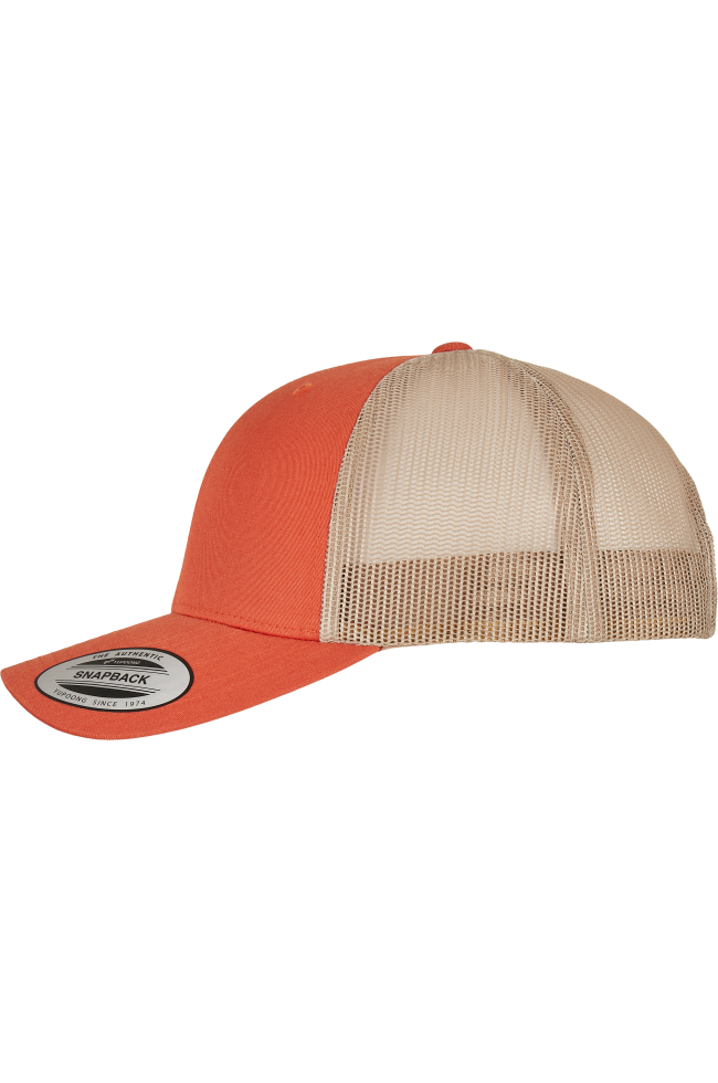 Casquette retro trucker bicolore personnalisable