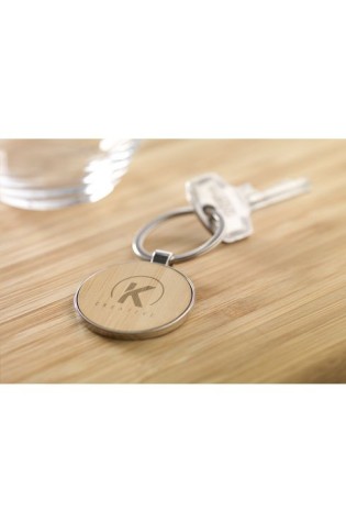 Porte-clés bamboo personnalisables