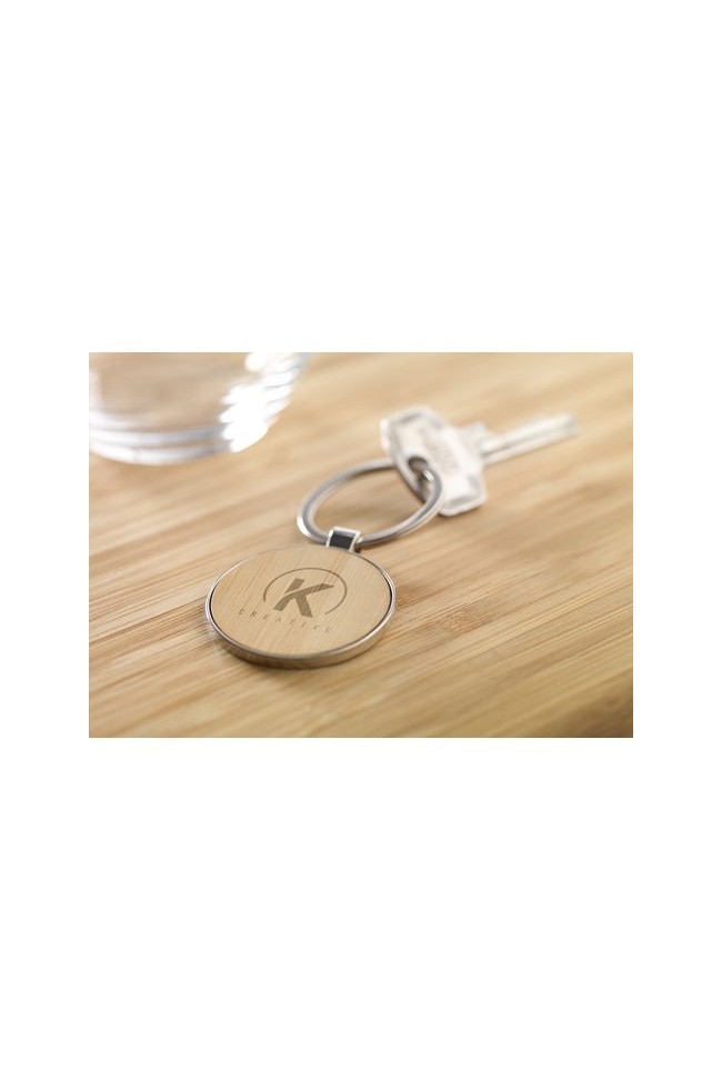 Porte-clés bamboo personnalisables