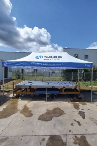 Tente de Stand Premium 3x6m Personnalisée
