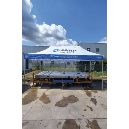 Tente de Stand Premium 3x6m Personnalisée