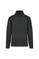 Veste molleton zippée homme personnalisée gris