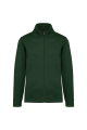 Veste molleton zippée homme personnalisée vert
