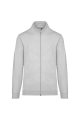 Veste molleton zippée homme personnalisée gris