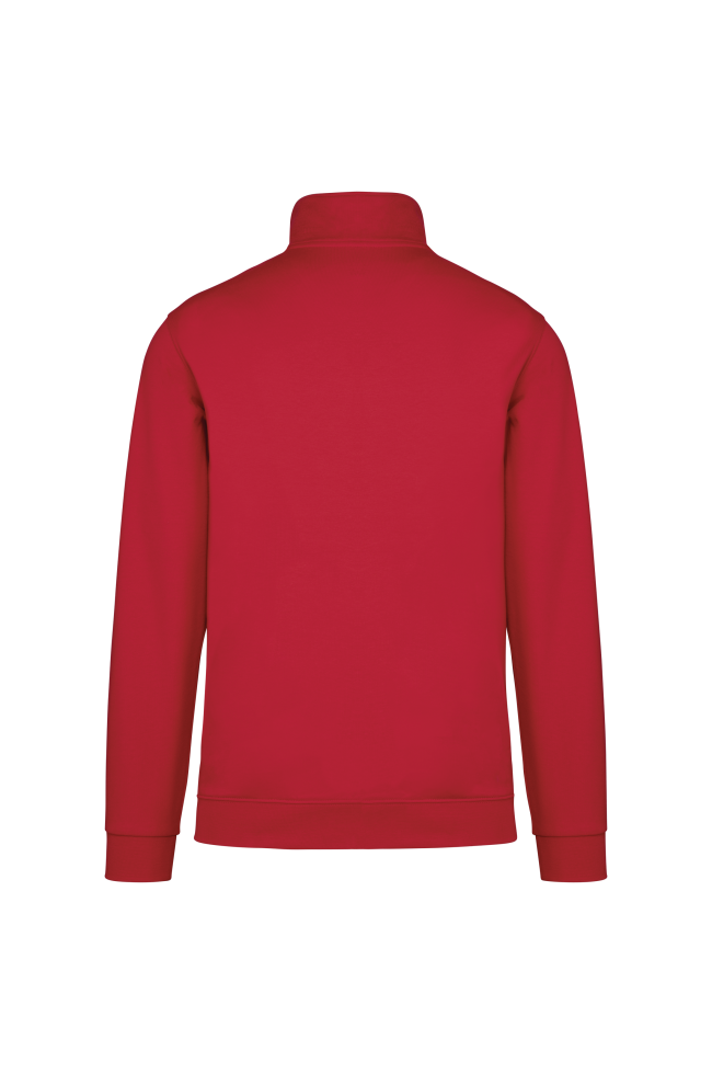Veste molleton zippée homme personnalisée rouge