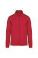 Veste molleton zippée homme personnalisée rouge