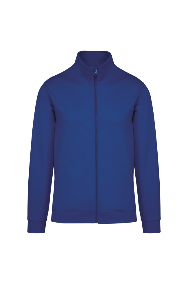 Veste molleton zippée homme personnalisée bleu royal