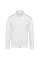Veste molleton zippée homme personnalisée blanc