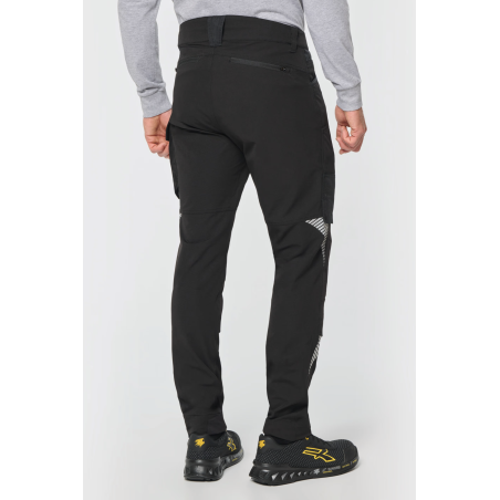 Pantalon stretch recyclé multipoches unisexe personnalisé