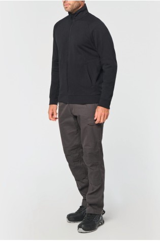 Veste molleton WK coton manches raglan unisexe