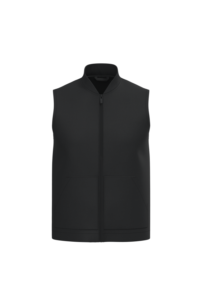 Bodywarmer rembourré en sergé personnalisé unisexe