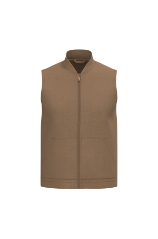 Bodywarmer rembourré en sergé personnalisé unisexe