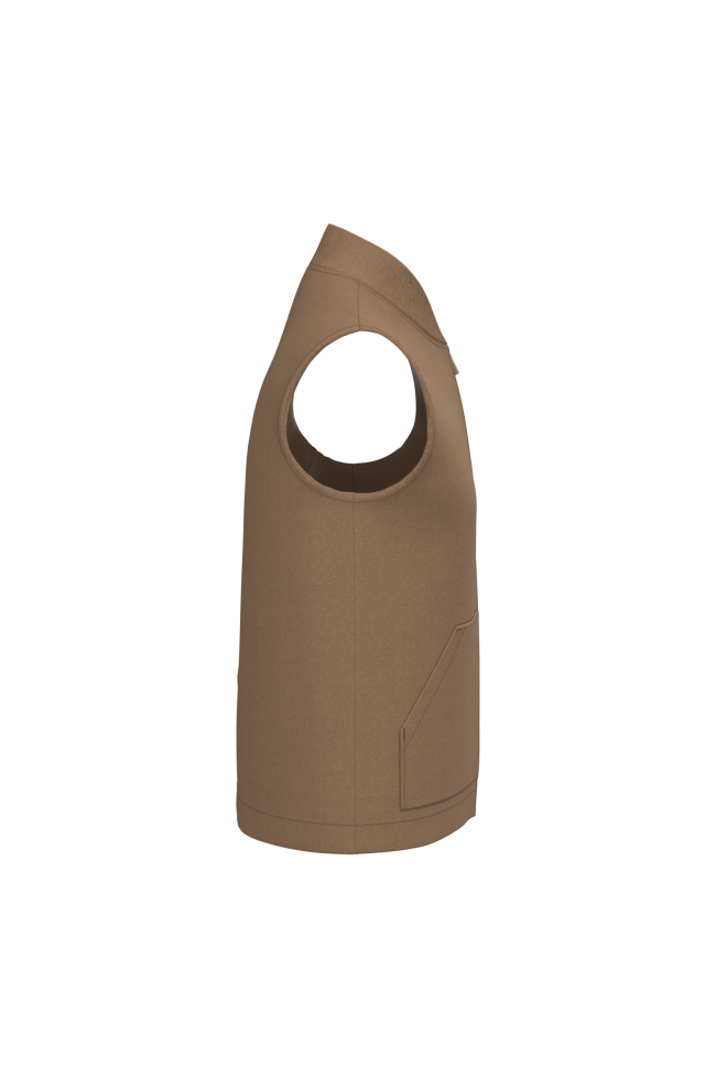 Bodywarmer rembourré sergé personnalisé unisexe