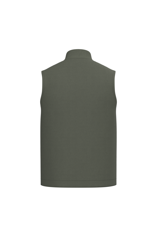 Bodywarmer rembourré en sergé personnalisé unisexe