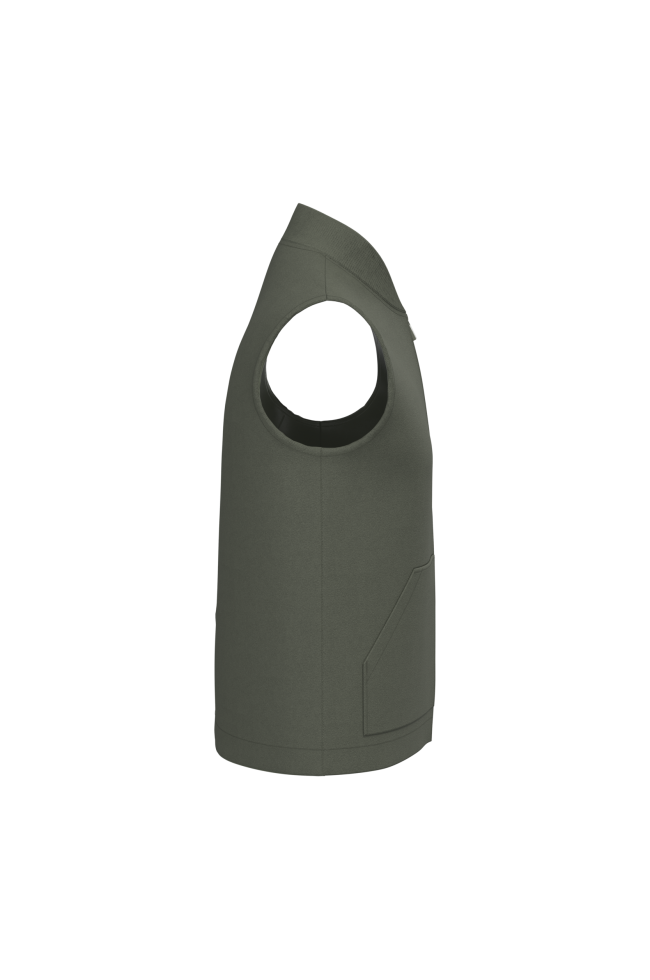 Bodywarmer rembourré en sergé personnalisé unisexe