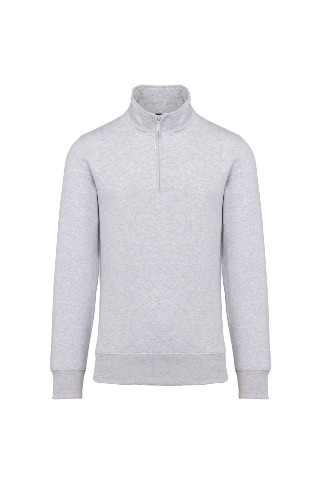Sweat-shirt col zippé homme personnalisé