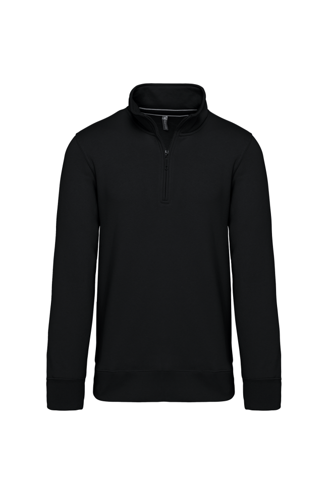 Sweat-shirt col zippé homme personnalisé