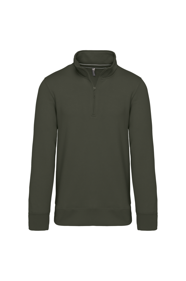 Sweat-shirt col zippé homme personnalisé