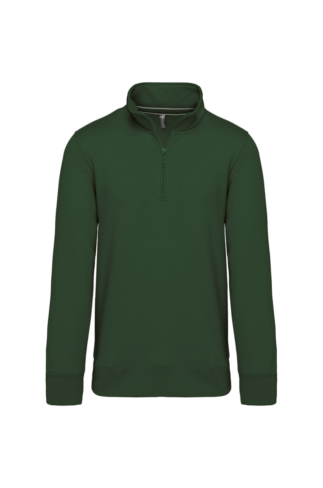 Sweat-shirt col zippé homme personnalisé