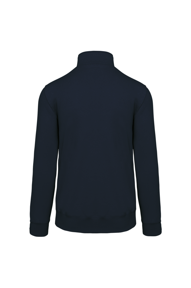 Sweat-shirt col zippé homme personnalisé