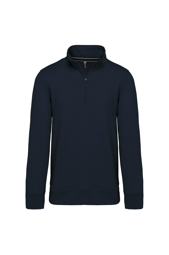 Sweat-shirt col zippé homme personnalisé