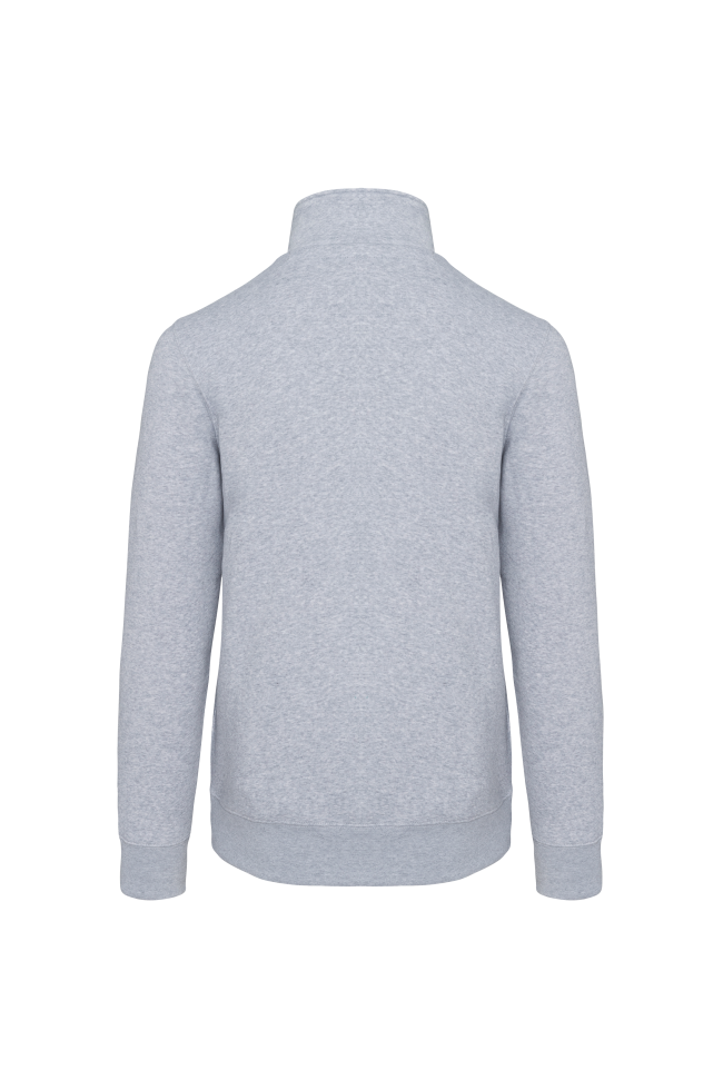 Sweat-shirt col zippé homme personnalisé
