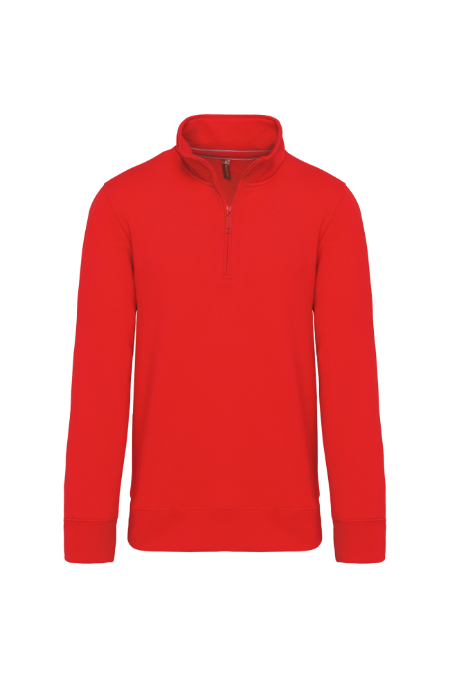 Sweat-shirt col zippé homme personnalisé