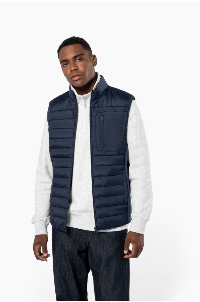 Bodywarmer bi-matière homme Personnalisé