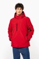 Parka Softshell Doublée Homme Personnalisée rouge