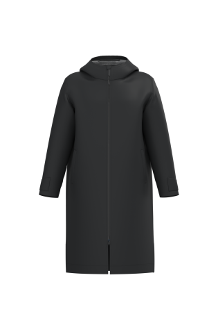 Parka longue doublée sherpa unisexe