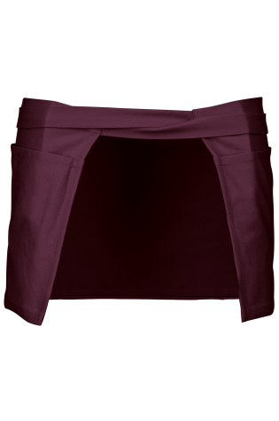Tablier coton court wine