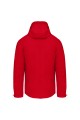 Veste Softshell à capuche homme rouge vu de dos