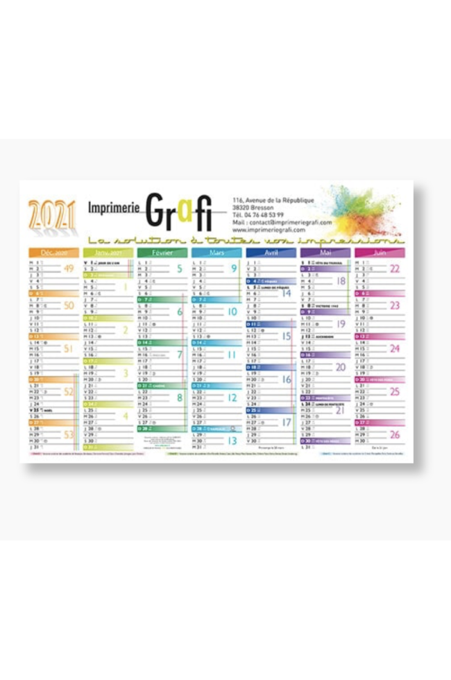 Lot de Calendriers Bancaires 100% Personnalisables personnalisable ...