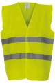 Gilet à 2 Bandes Haute Visibilité jaune