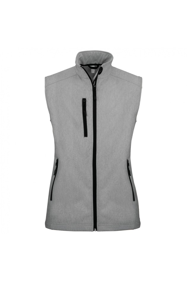 bodywarmer Marl Grey sans manches femme personnalisable