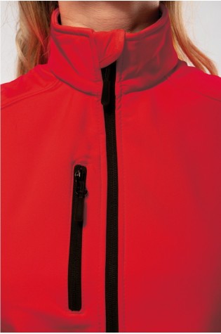 bodywarmer rouge sans manches femme personnalisable