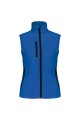 bodywarmer Aqua bleu sans manches femme personnalisable