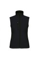 bodywarmer noir sans manches femme personnalisable