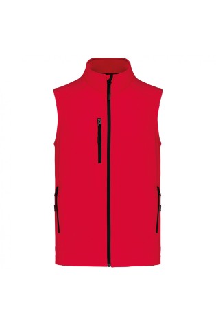 bodywarmer rouge homme personnalisable