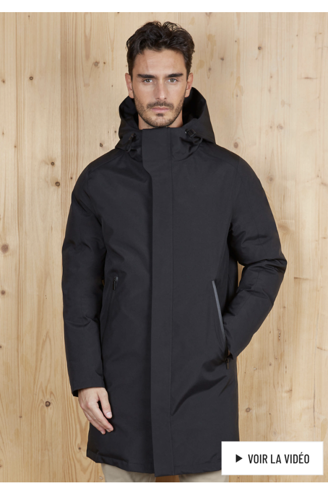 manteau long noir