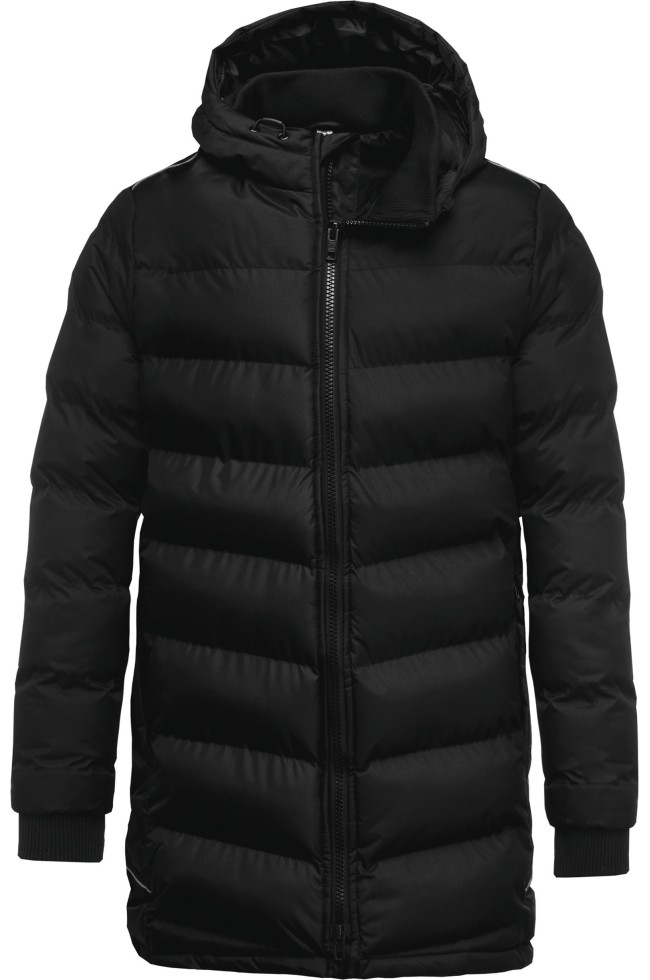 Parka team sports unisexe noir face avant