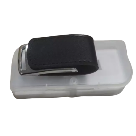 Clés USB NOIR EN CUIR personnalisées