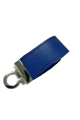 Clé USB en cuir bleu